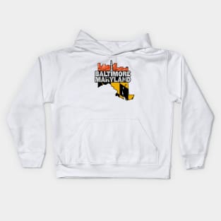 Baltimore Maryland Kids Hoodie